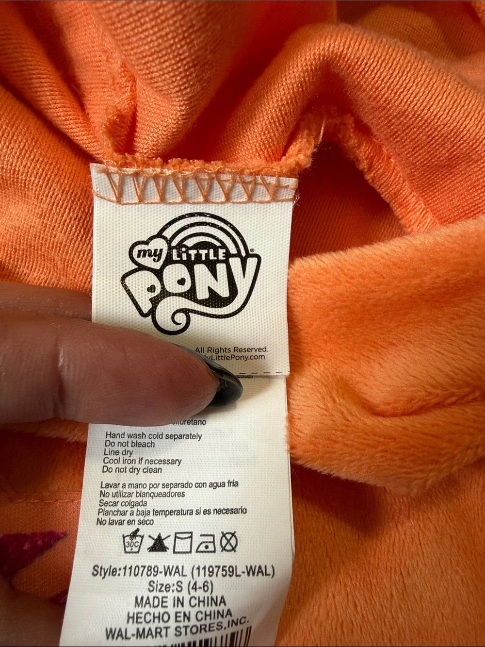 My Little Pony Sunny Starscout Peach Child Halloween Costume Size S 4-6